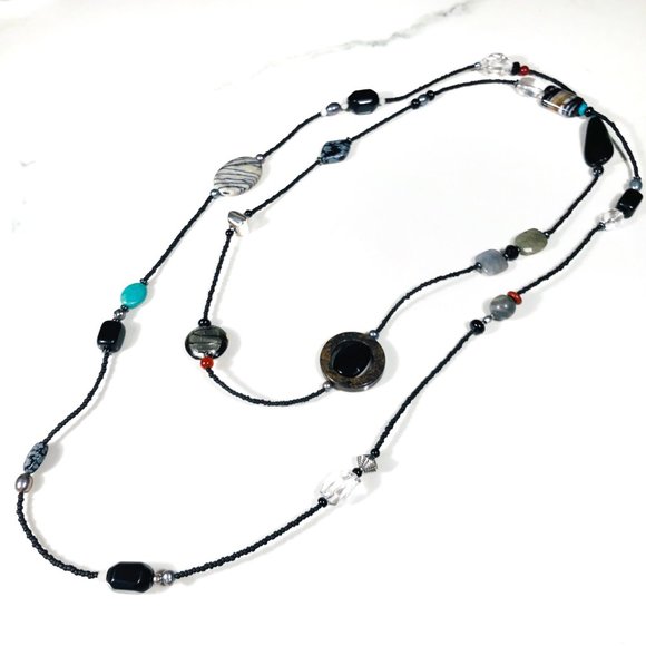 Silpada Jewelry - NEW 60” Boho-Chic Necklace by SILPADA Multi-Stone
